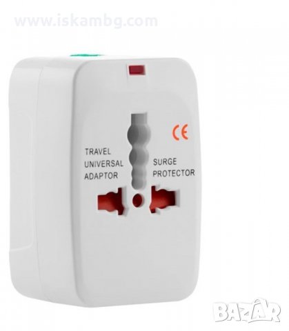УНИВЕРСАЛЕН ТУРИСТИЧЕСКИ АДАПТЕР - ПРЕХОДНИК КЪМ AU/UK/US/EU СТАНДАРТИ - код 0134, снимка 6 - Ключове, контакти, щепсели - 34089933