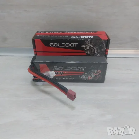 Професионална LiPo Батерия GOLDBAT 2S 7.4V 5200mAh Hardcase • T-Plug • За RC Коли и Модели