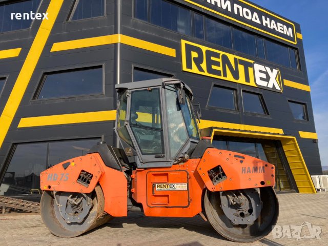 Двубандажен валяк 8000кг Hamm HD75 ПОД НАЕМ от Рентекс, снимка 5 - Индустриална техника - 39073166