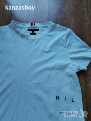 Tommy Hilfiger - страхотна мъжка тениска XL SLIM FIT КАТО НОВА , снимка 5 - Тениски - 50086797