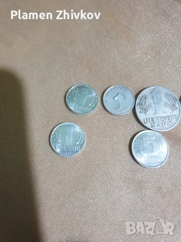 Два лева с Климент Охридски от 1966 юбилейни и няколко алуминки GDR в много прилично състояние , снимка 6 - Нумизматика и бонистика - 52927218