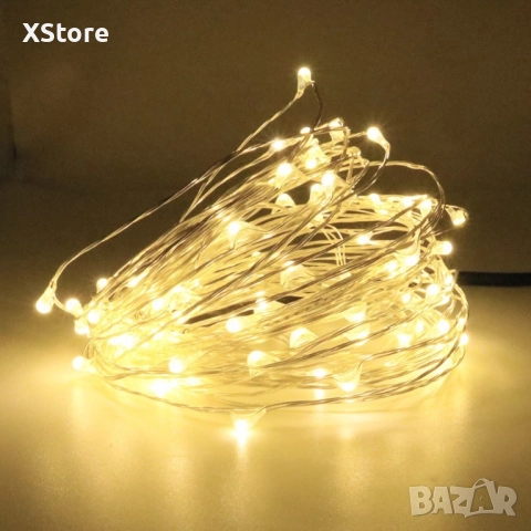 Коледни лампички на батерии в различни цветове, снимка 5 - Декорация за дома - 52440352