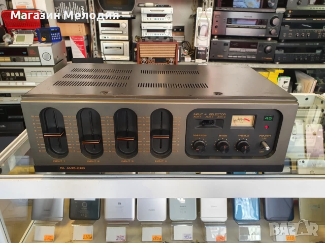 Усилвател PA Amplifier TA-403G за обществено ползване. В отлично техническо състояние, много добър в, снимка 2 - Ресийвъри, усилватели, смесителни пултове - 51362185