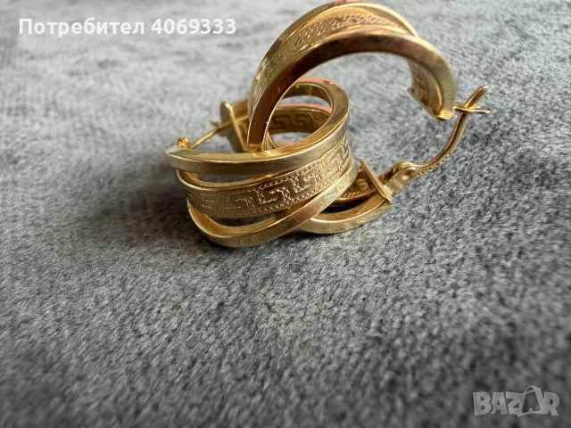 Златни обеци 14к 3.73гр