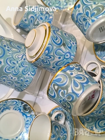 Български сервиз за кафе Изида, снимка 6 - Сервизи - 53908302