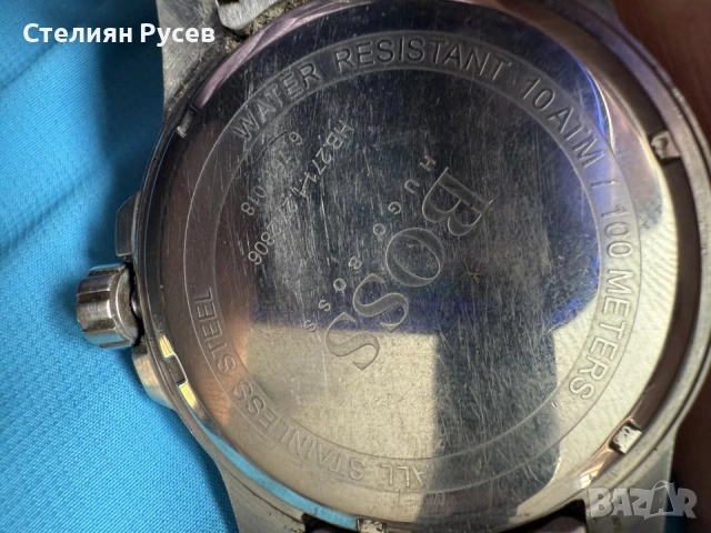 мъжки метален часовник Hugo Boss 100 meters deep ocean bracelet de montre HB-271-1-27-2806 / HB15132, снимка 8 - Мъжки - 52028473