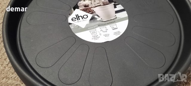 Комплект подложки за саксия с колела 2 х Ø 30 см - Черен/Антрацит, снимка 4 - Саксии и кашпи - 42910063