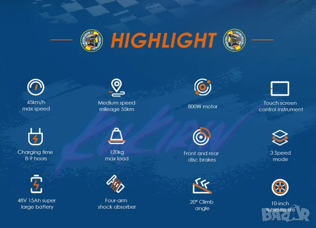 Електрически скутер/тротинетка KuKirin G2 800W 15AH, снимка 5 - Велосипеди - 46157283