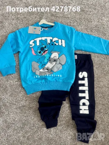 Детски комплект с дълъг ръкав STITCH