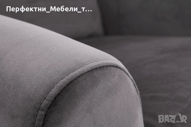 Релакс кресло за почивка,луксозен фотьойл с лягане, сив плюш-доставка до 1 месец, снимка 7 - Дивани и мека мебел - 52483113