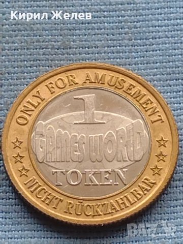 Монета 1 TOKEN GAMES WORLD рядка за КОЛЕКЦИЯ ДЕКОРАЦИЯ 32140, снимка 3 - Нумизматика и бонистика - 42726276