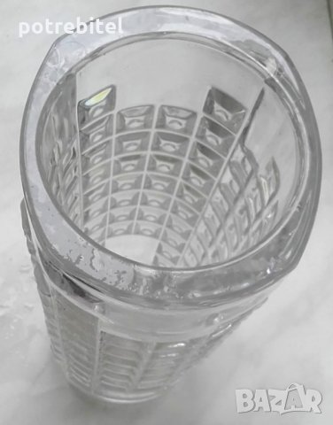 Ваза - стъкло / от социализЪма / 1970/80, снимка 3 - Вази - 29132662