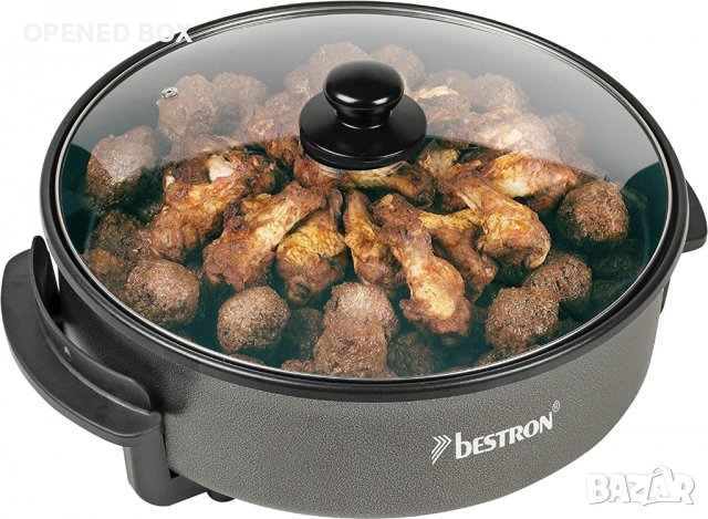 Електрически тиган Bestron Electric Party Pan XXL Multifunctional Frying Pan Diameter 40 cm, снимка 1