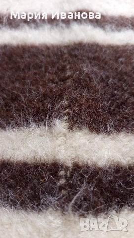 Автентично Родопско одеяло 100% Вълна, Ръчно тъкано (отлично състояние), снимка 13 - Олекотени завивки и одеяла - 53938240