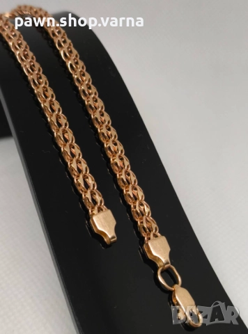 Елегантна златна гривна 585 проба, снимка 3 - Гривни - 51978002
