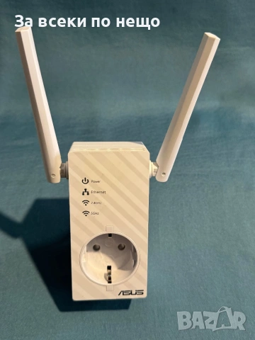 Безжичен Range Extender ASUS RP-AC53,AC750 wall-plug, Двубандов , номер: ASUS-RP-AC53 2 антени Wi-FI