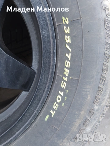 Джанти с гуми , размера се вижда на снимките , свалени са от Форд Рейнджър 2008 , гумите са чисто но, снимка 7 - Гуми и джанти - 53278441