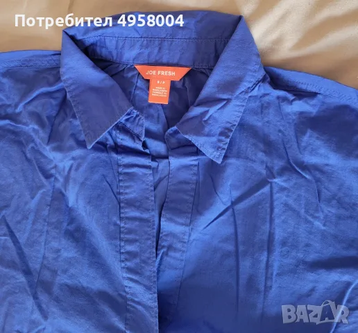 Дамска лятна туника Joe Fresh, размер S, синя, снимка 2 - Туники - 56202604
