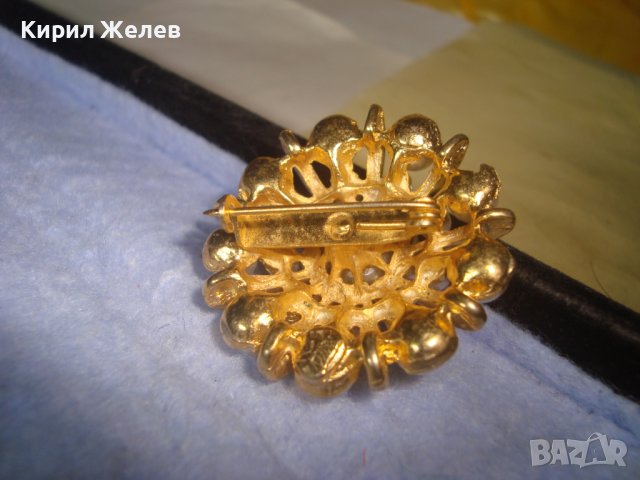 ПОЗЛАТЕНА ПЕРЛЕН ТИП ВИНТИДЖ АРТ ДЕКО СТИЛ СТАРА БРОШКА 14495, снимка 6 - Други - 37656713
