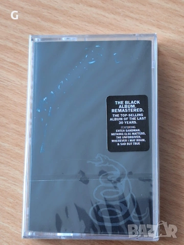 Аудио касета Metallica - The Black Album, Нова, UK издание.
