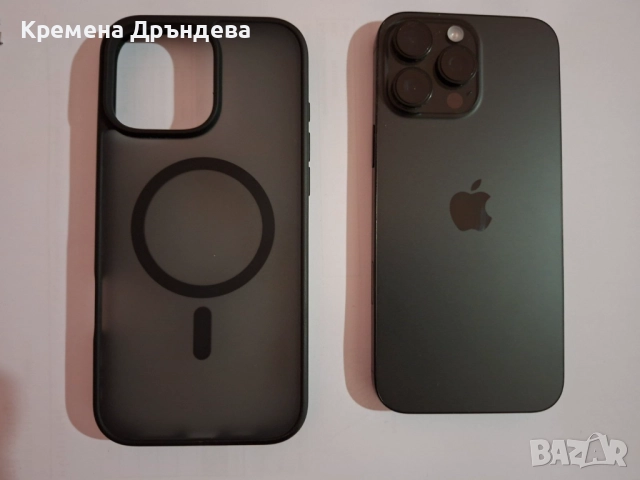 iPhone 16 Pro Max, 256 GB, Black Titanium, 100% батерия, снимка 1