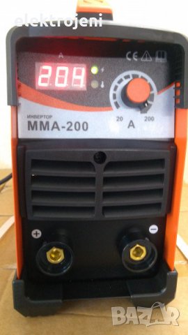 Инверторен ЕЛЕКТРОЖЕН - ММА-200 MINI-ORANGE с дигитален дисплей 