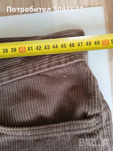 Панталон рипсено кадифе памучно размер 52, снимка 6 - Панталони - 48811817