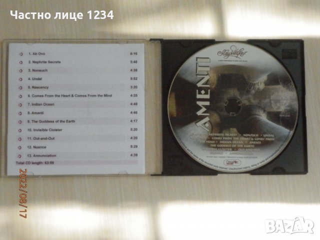 Третия албум на Sleepwalker - Amenti - 2006, снимка 2 - CD дискове - 37721388