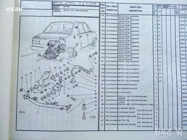 ERSATZTEILKATALOG ŠKODA 105 / 120 - 1983г., снимка 5 - Специализирана литература - 56378394