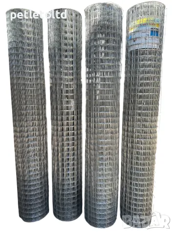 Мрежа електро-заварена с отвор на карето 50 мм Х 50 мм - височина 2 метра / дължина 25 метра