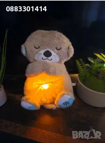 Плюшена Видра Бял шум Нежни звуци за успокояване , снимка 4 - Плюшени играчки - 48253187