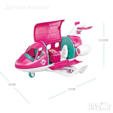 Комплект Барби със Самолет и кученце, комплект с домашен любимец , снимка 3 - Кукли - 52657837