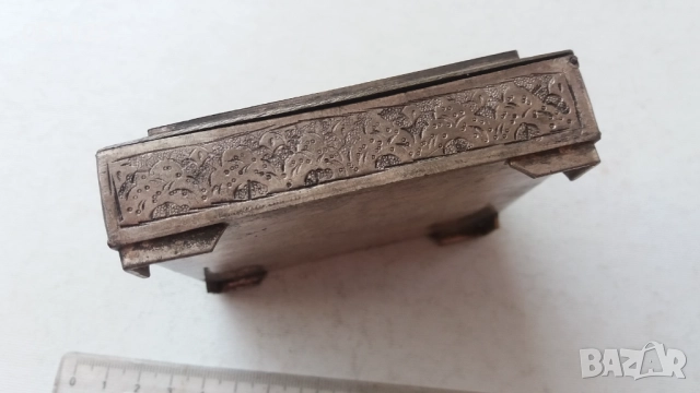 уникална посребрена кутия с камъни за бижута , снимка 7 - Антикварни и старинни предмети - 52923361