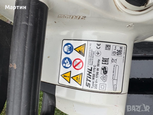 Електричка резачка stihl MSE170 C  щил bc 1700w, снимка 3 - Други - 52892125