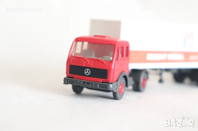 WIKING H0 1/87 MERCEDES ТИР КАМИОН МОДЕЛ КОЛИЧКА КОЛИЧКА, снимка 3 - Колекции - 49553960