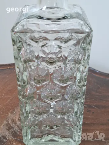 ретро стъклена бутилка за уиски гарафа   19/3, снимка 2 - Антикварни и старинни предмети - 49124283