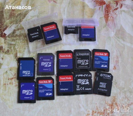 Пластмасова кутия 10 броя за SD мемори карта, снимка 4 - Карти памет - 38953208