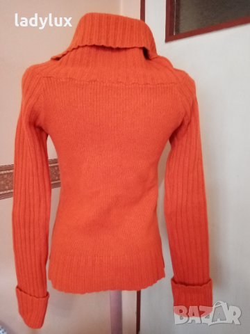 TexTon, Вълнена Блуза с Голяма Шал Яка, Размер S. Код 1493, снимка 12 - Блузи с дълъг ръкав и пуловери - 35527222