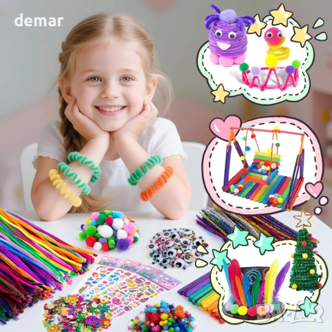 Комплект за занаяти „Направи си сам“ за деца Sundaymot, 3-12 години, снимка 6 - Образователни игри - 51756018