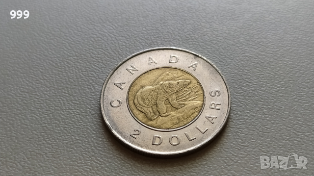 2 долара 1996 Канада, снимка 1 - Нумизматика и бонистика - 44927594