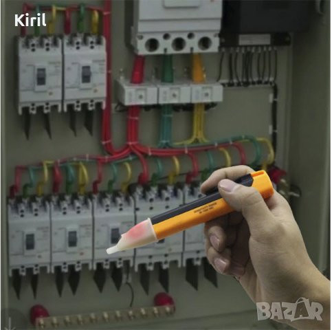 Безконтактен фазомер Електрически индикатор 90-1000V  Детектор на напрежение Сензор Тестер Писалка , снимка 3 - Други инструменти - 39417679