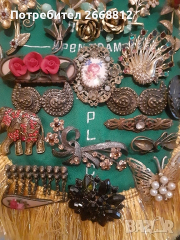 брошки, снимка 5 - Антикварни и старинни предмети - 51654386