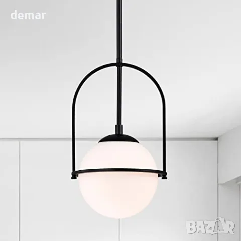 Бял полилей с черна рамка и кристални елементи Alighting IMP873A
