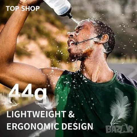 Нови 2.4G фитнес слушалки Безжичен микрофон IP67 водоустойчив, снимка 6 - Микрофони - 49307288