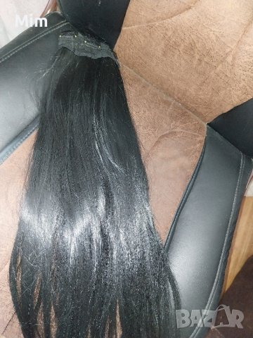 60 см Екстейшан коса омбре черно и руса с черна , снимка 9 - Аксесоари за коса - 36532627