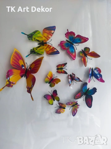3D пеперуди (декорация, стикери), снимка 7 - Декорация за дома - 53895725