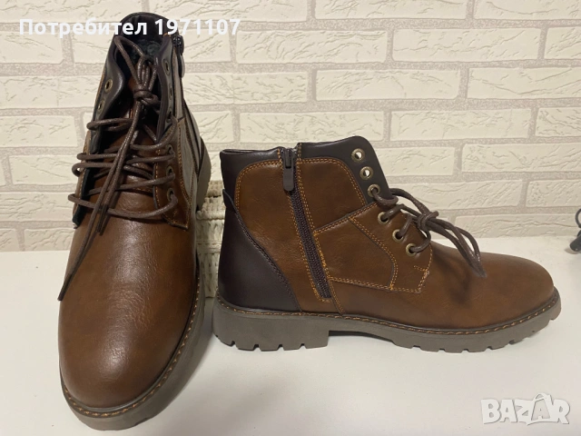 Мъжки боти Mens Oxford boots hand made номер 42