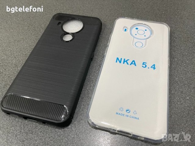 Nokia 5.4 силиконов гръб Carbon и прозрачен гръб Nordic