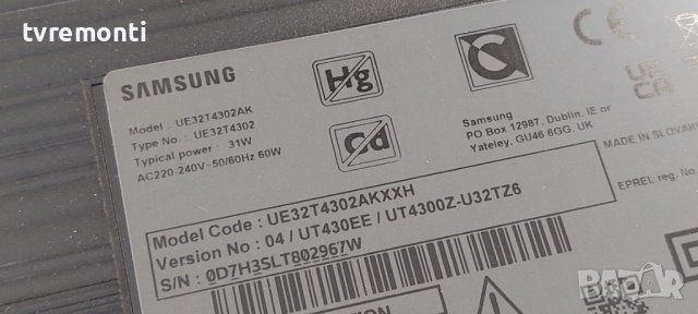 LED подсветка за дисплей CY-JN032AGCR2V за телевизор SAMSUNG модел UE32T4302AK, снимка 3 - Части и Платки - 40374987