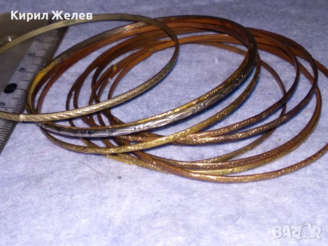 КОМПЛЕКТ ПОМЕДНЕНИ СТОМАНЕНИ ТЪНКИ ОРИЕНТАЛСКИ ТИП ГРИВНИ 37941, снимка 8 - Гривни - 40811382